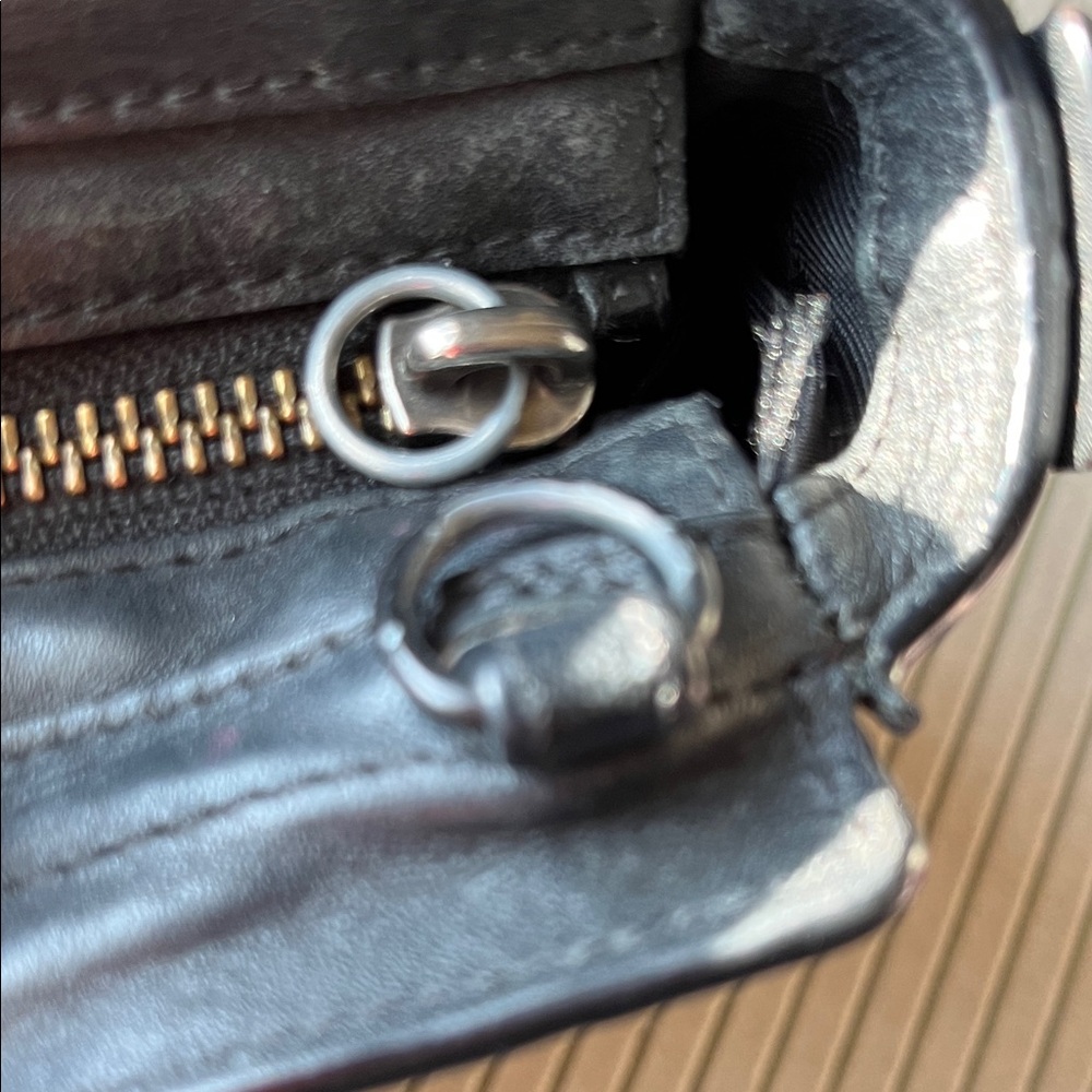 Coach - Black Pebbled Leather Crossbody Bag - Picture 7 of 10